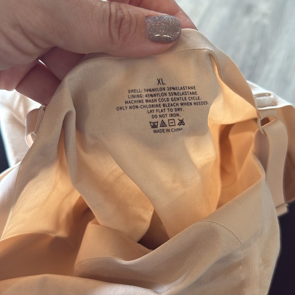 Women's Cream Shapewear Bodysuit size XL - Picture 10 of 10